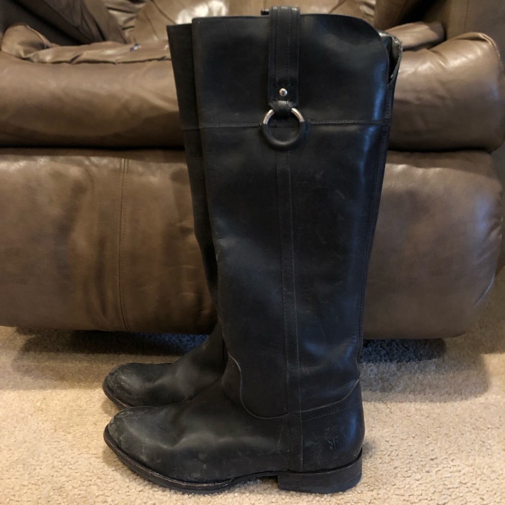FRYE Jamie Ring Tall Black Boots sz 10